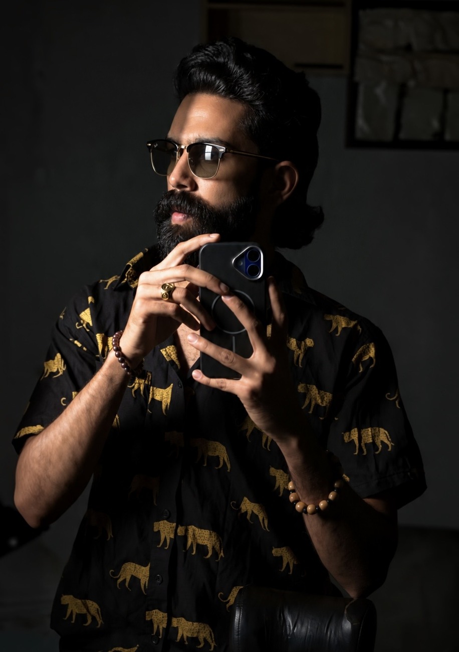 Arjun V, content creator and video editor